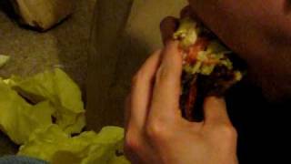 Devon Eating Hodad's Double Bacon Cheeseburger, Try #2