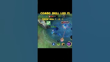 Luo Yi ☑️ Done combo Skill #mobilelegends #shorts
