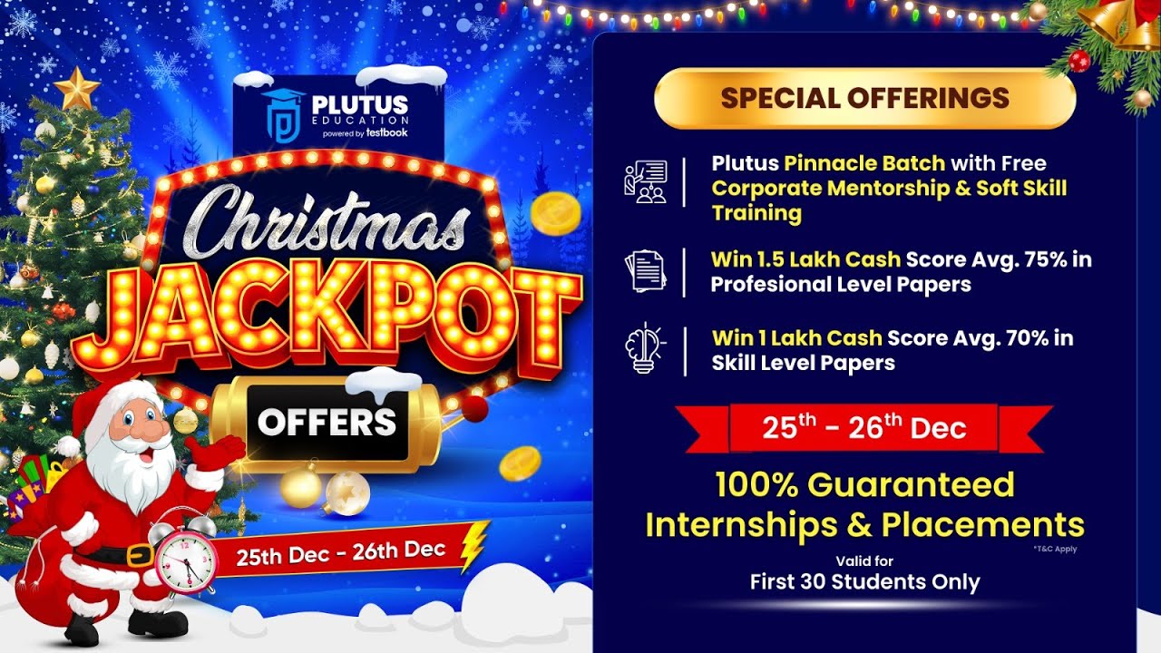 Christmas Jackpot Offers 🎄💰 | Win Cash Prizes, Internship & Placement | Plutus Education