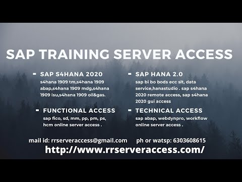 sap ides server access hana access s4hana access bw on hana access s4hana abap