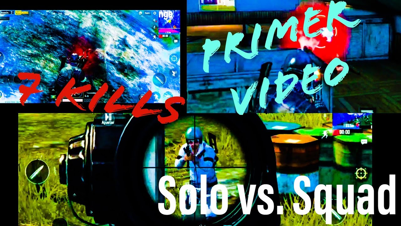 PRIMER VIDEO! Solo vs. Squad - 7 kills - PUBG MOBILE ...
