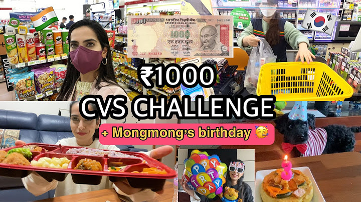 🇰🇷24 HOURS ₹ 1000 CVS CHALLENGE + Mongmong’s birthday vlog 🎂💕
