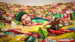 Filled My Kitchen with 50000 Snacks 😱