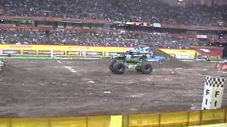 Grave Digger Freestyle at Monster Jam in Syracuse  at the Carrier Dome 2011