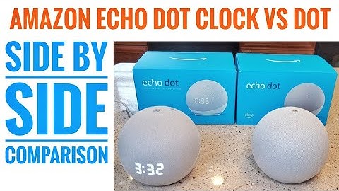 Amazon Echo Dot 4th Gen With Clock & Without Clock Comparison I Love the Clock Alexa