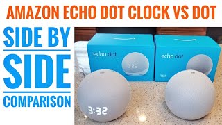 Amazon Echo Dot 4th Gen With Clock & Without Clock Comparison I Love the Clock Alexa