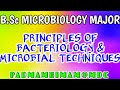 B.Sc MICROBIOLOGY MAJOR PRINCIPLES OF BACTERIOLOGY & MICROBIAL TECHNIQUES IMPORTANT QUESTIONS