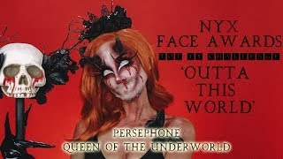 NYX COSMETICS FACE AWARDS TOP 15 CHALLENGE 2019 | QUEEN OF THE UNDERWORLD | LINABUGZ