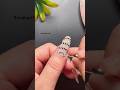 Easy nail design with safety pin 🧷 #simplenails #nailart #nails #simplenails #shorts
