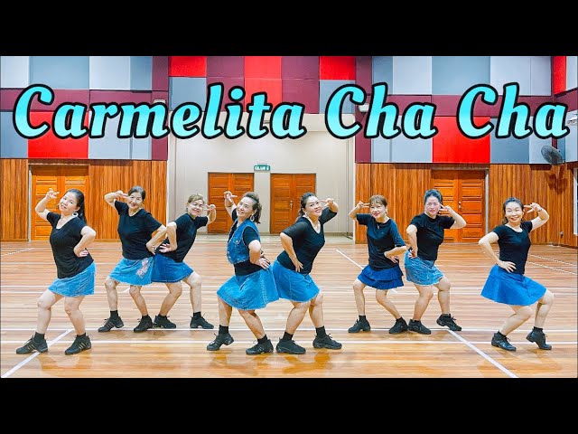 Carmelita Cha Cha - Line Dance ( Demo & Back View Walkthrough) class=