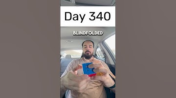 Day 340 of solving the Rubik’s cube blindfolded every single day until I break the National Record.