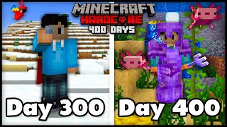 I Survived 400 Days In Hardcore Minecraft... Here's What Happened