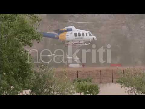 Με ελικόπτερο στο νοσοκομείο Χανίων ο 45χρονος που καταπλακώθηκε από μέρος βράχου