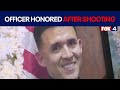 Terrell officer Jacob Candanoza honored after shooting