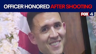 Terrell officer Jacob Candanoza honored after shooting