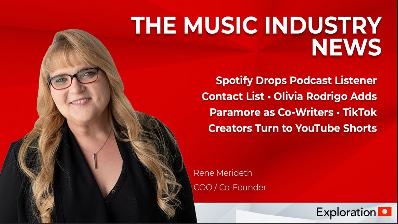 The Music Industry News - Spotify drops podcast contact list, Tiktok & YouTube Shorts & more!