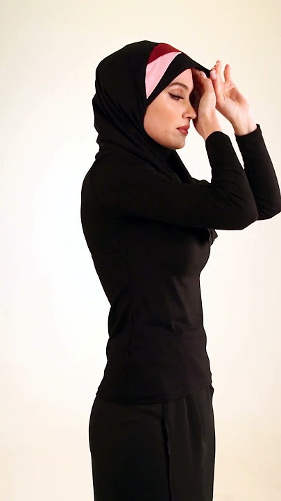 Hijab Tutorial - How to put on the Festive Amira Hijab 1 piece Cotton Junior Size