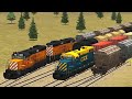 Train and rail yard simulator