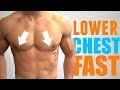 3 Exercises to get a MUSCULAR Lower Chest FAST