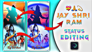 Ram navami status tutorial // Jai shree ram // Ram navmi status video editing in Alight motion