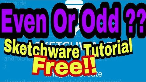 Sketchware App to find whether the number input is even or odd using Sketchware