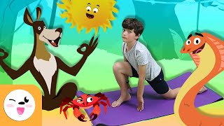 YOGA PARA NIÑOS  El saludo al sol y las posturas de los animales  Recopilación