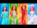 Feuermädchen, Wassermädchen, Luftmädchen und Erdenmädchen / 16 Barbie Hacks und Handwerke