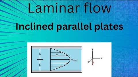 Laminar flow between 2 inclined parallel plates