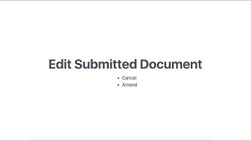 ERPNext - Edit Submitted Document (Cancel and Amend)