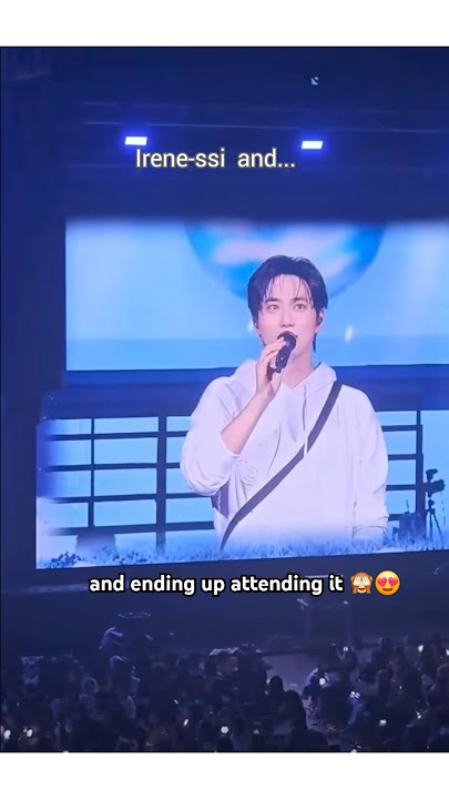 Red velvet Irene attending Exo Suho's concert 2025😍 #suho #irene #exo #redvelvet #2025 #viralshorts