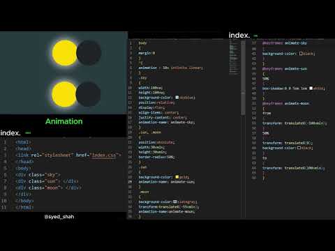 Solar Eclipse Project: HTML & CSS Tutorial for Stunning Celestial Animation!