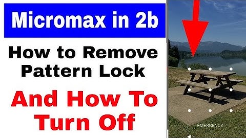 How to remove pattern lock in micromax in 2b।micromax in 2b me pattern lock kaise hataye ya band Kar