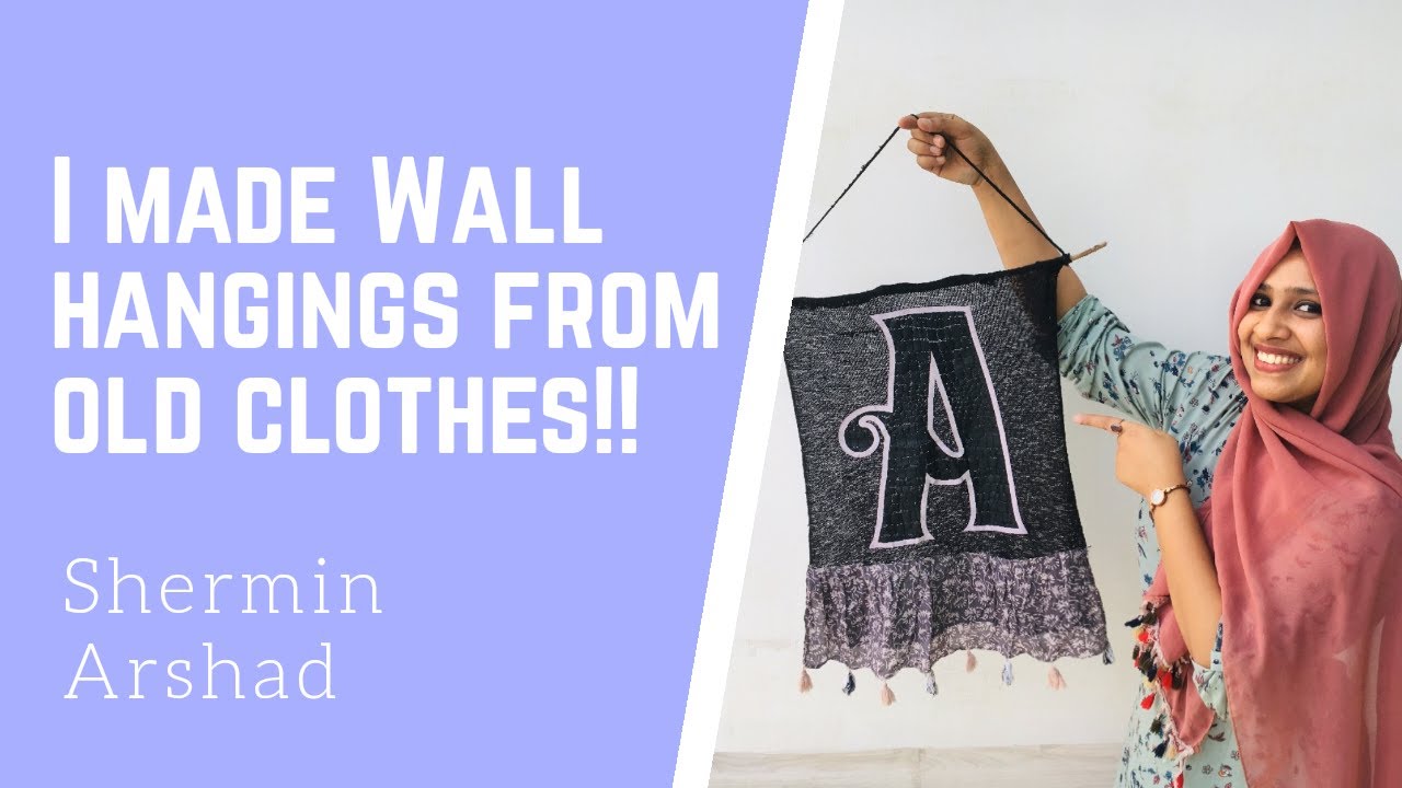 DIY Wall Hanging From Old Clothes | Home Decor In Budget | Reuse Old ...