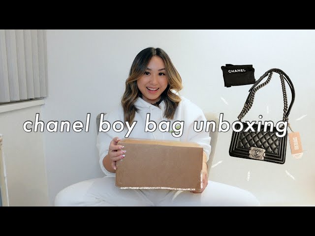 CHANEL SMALL BOY BAG | unboxing, rebag trade-in, condition & care class=