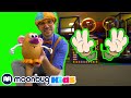 BLIPPI Learns about Body Parts! | ABC 123 Moonbug Kids | Fun Cartoons | Learning Rhymes