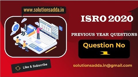 ISRO CS 2020 Q1 | COMPUTER ORGANIZATION | SOLUTIONS ADDA |TEST SERIES |PYQS| EXPLAINED BY ISRO AIR-1
