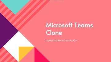 Microsoft Teams Clone Web app - Demo Video