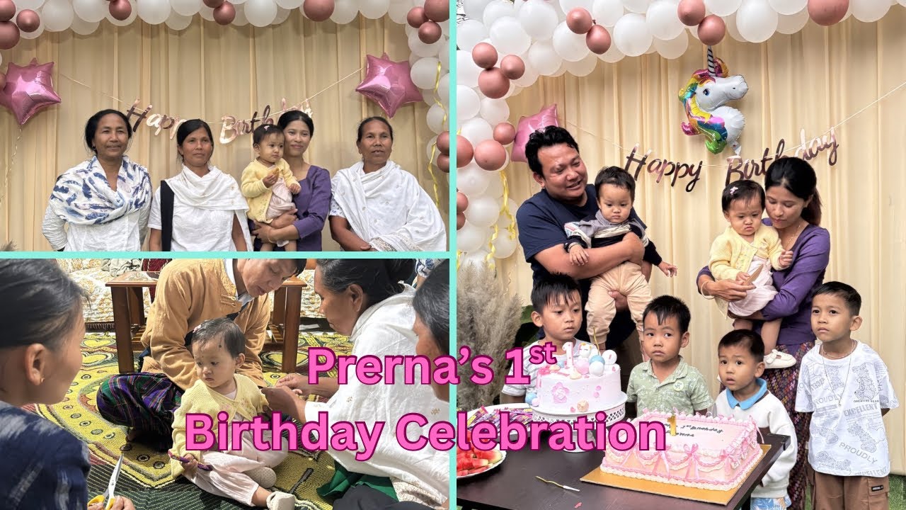 Nangon Prerna’s first birthday celebration|| Late upload.