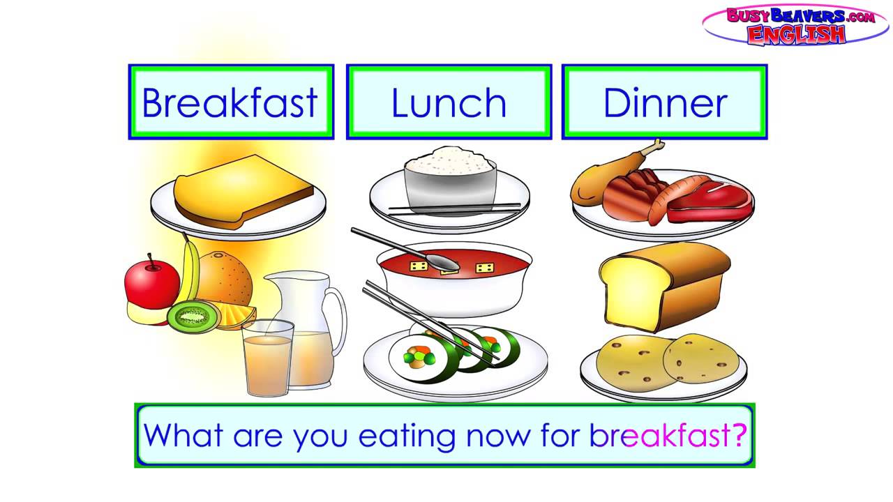 Breakfast Lunch & Dinner Clipart - Fast Food Tasty Yammy Breakfast Dinner Lunch Meal Set ...