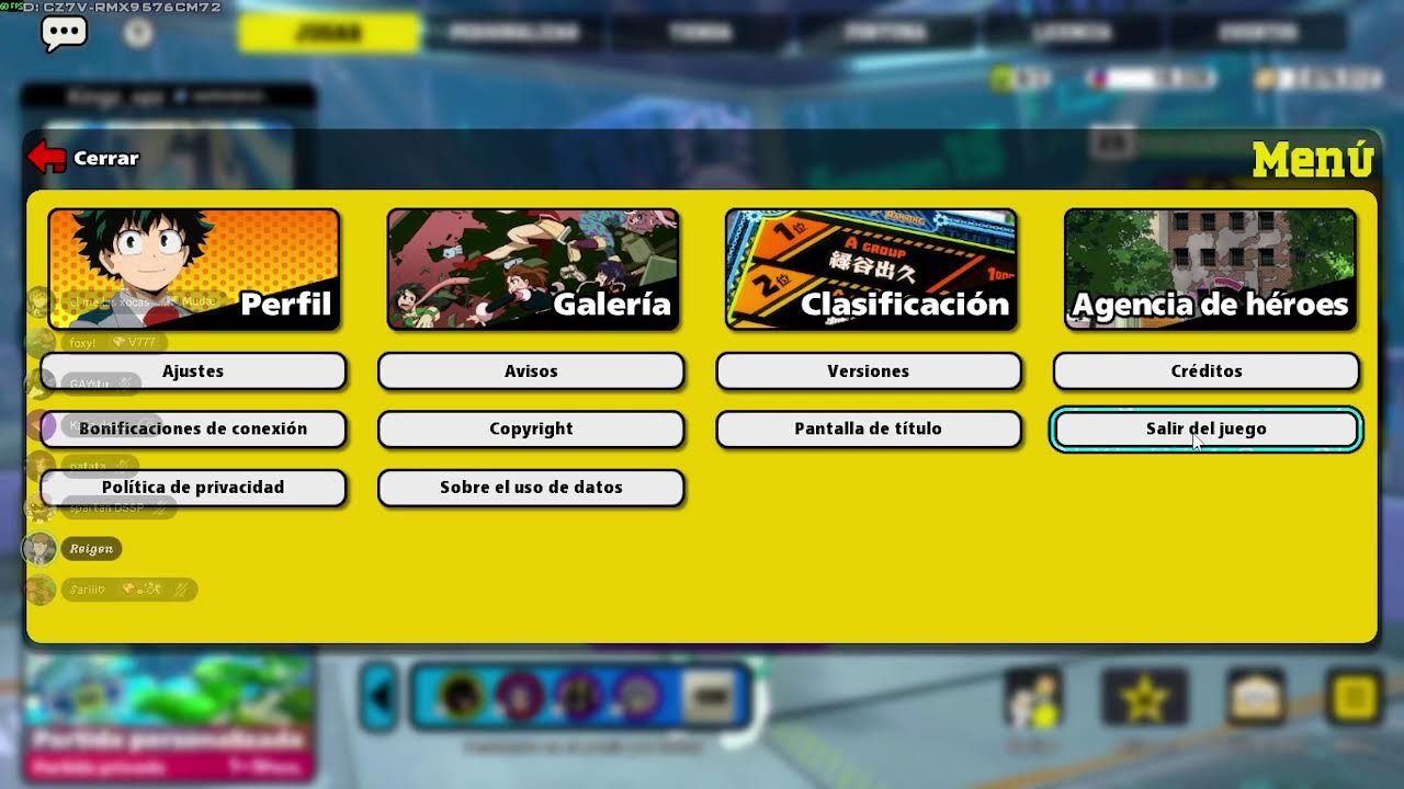 My Hero Ultra Rumble salen personalizadas ID: 54747587