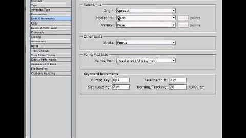 Setting default units