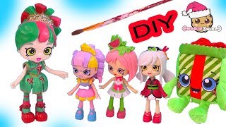 diy custom painted happy places shopkins christmas holiday doll do it yourself video