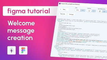 Welcome email creation | Tutorial | Pixcraft Plugin for Figma