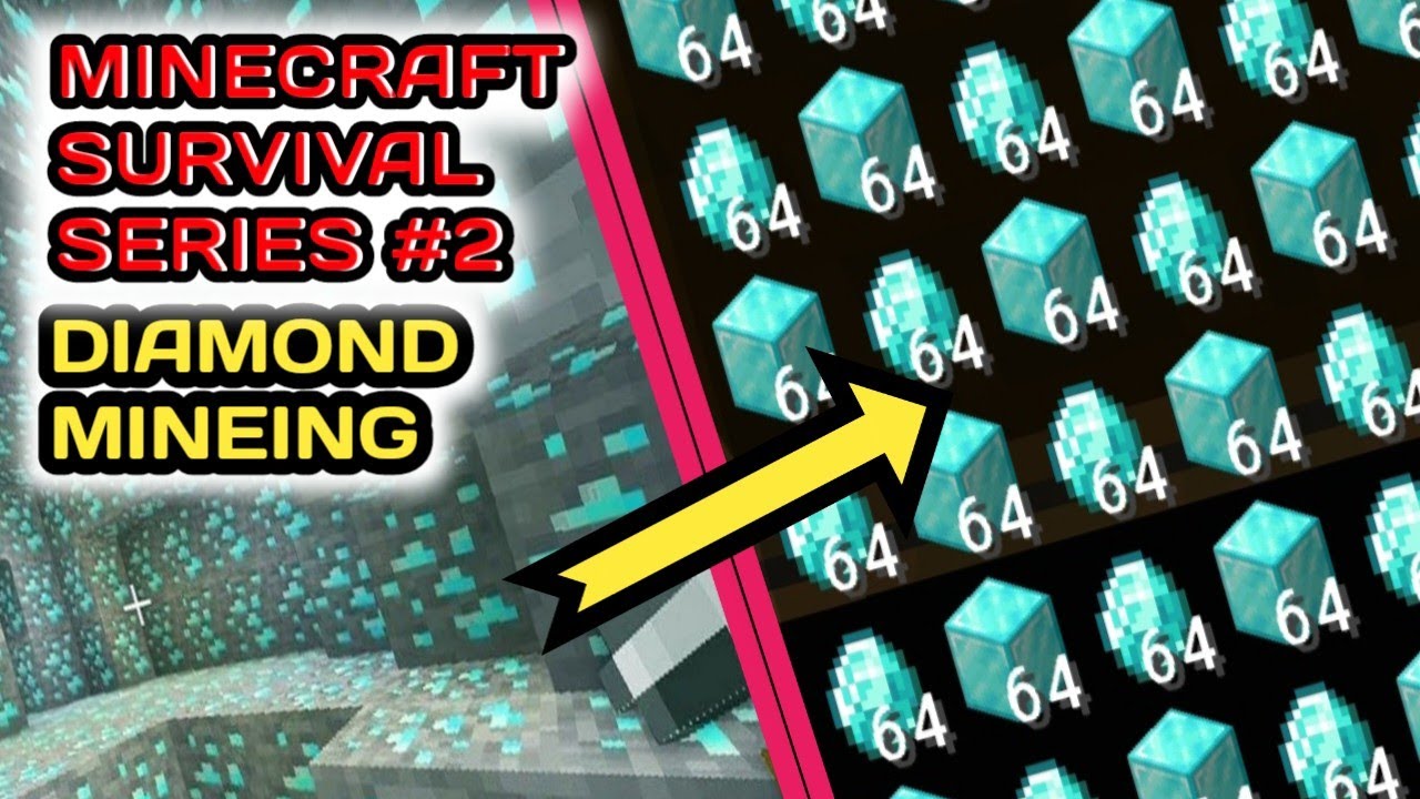 I MINEING DIAMOND IN MINECRAFT SURVIVAL SERIES #2 - YouTube