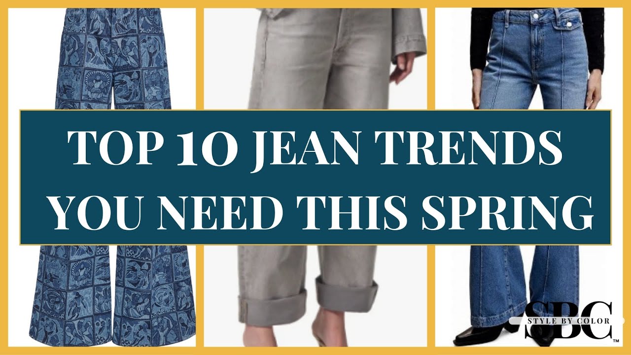 Check it out! Here are the jean trends you'll be wearing this