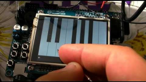 STM32 ( cortex m3 ): piano with touchscreen