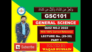 GSC101 quiz no 2 2022 solution by taleemi markaz part 1