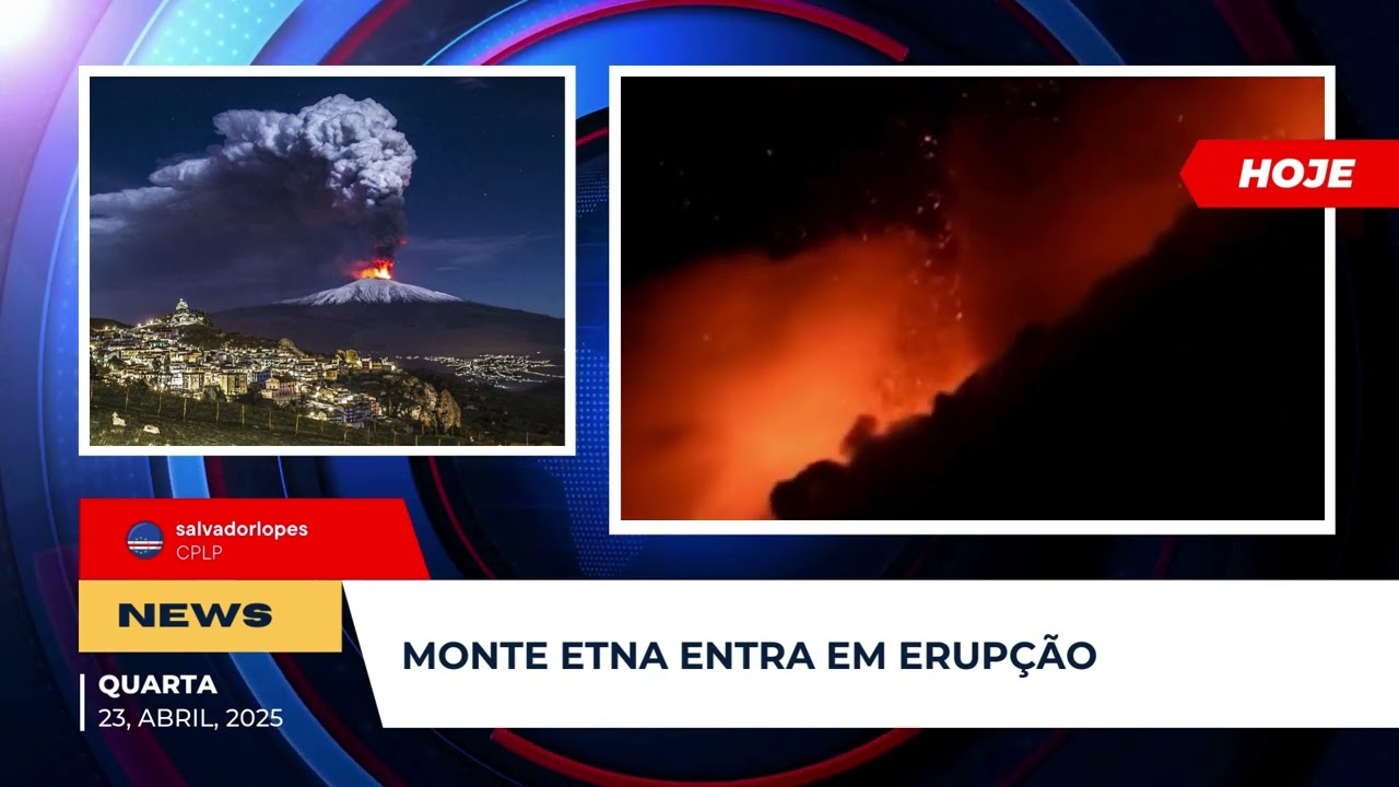 Monte Etna entra em erupção