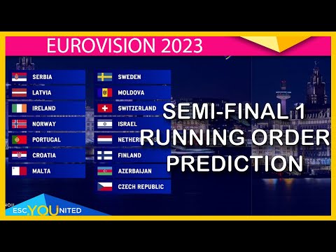 Eurovision 2023: Semi-Final 1 Running Order PREDICTION