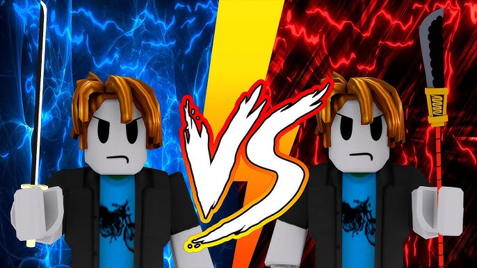 Bisento v1 vs Saber v1 a battle for the stronger, Roblox